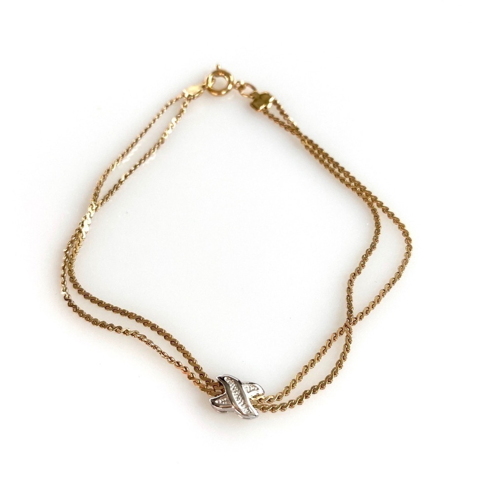 AVON Bracelet Sterling 1/20 14k GF 7” vintage